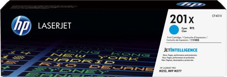 HP 201X cyan original LaserJet-tonerkassett med hög kapacitet, 888793237991