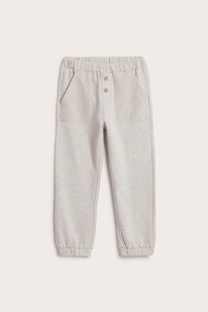 Newbie | Joggebukse | Melert beige