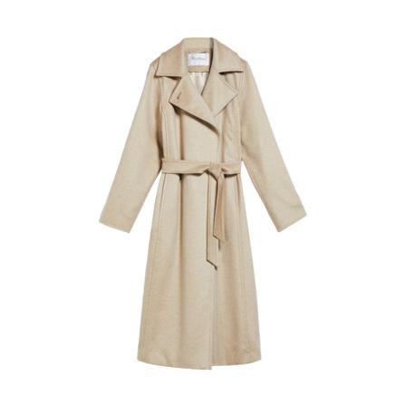 Max Mara Single-Breasted Coats inbo, Dame Uldfrakker
