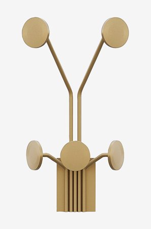 Hanah Home - Väggkrok i metall - Cleo - Guld - Småförvaring - Från Homeroom