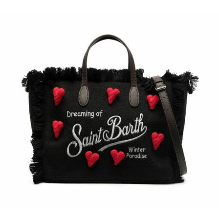 Saint Barth, Handbags Zwart, Dames, Maat:ONE Size