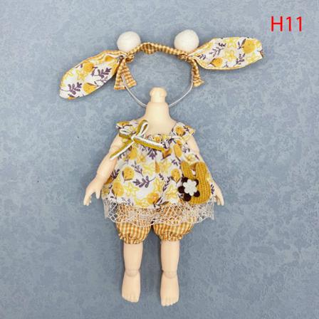 Set För 16-17 Cm Ob11 Dockdräkt 1/8 Dockkjol C