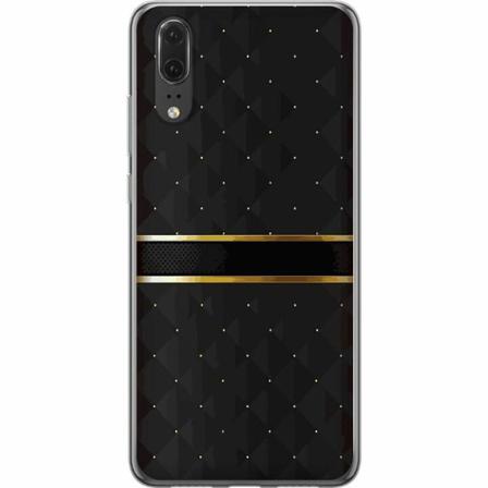 Huawei P20 Genomskinligt Skal Golden Stripes