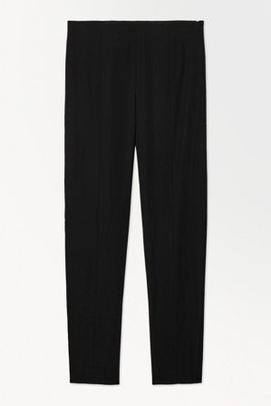 COS Women's The Silk-Blend Trousers in Black