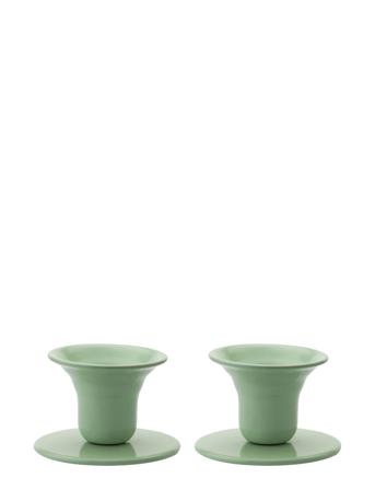The Bell Candlestick - 2 Pack Home Decoration Candlesticks & Tealight Holders Candlesticks Grøn Kunstindustrien