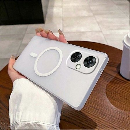 Magneettinen himmeä PC-puhelinkotelo OnePlus Nord CE 3 Lite 5G / Nord N30 5G -puhelimelle, yhteensopiva MagSafe-laturin kanssa ja sisältää kameran 