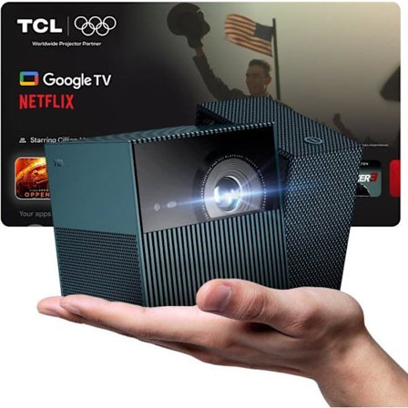 TCL PlayCube Mini Bärbar Projektor, FHD 1080P, WiFi, Dolby Audio, Autofokus