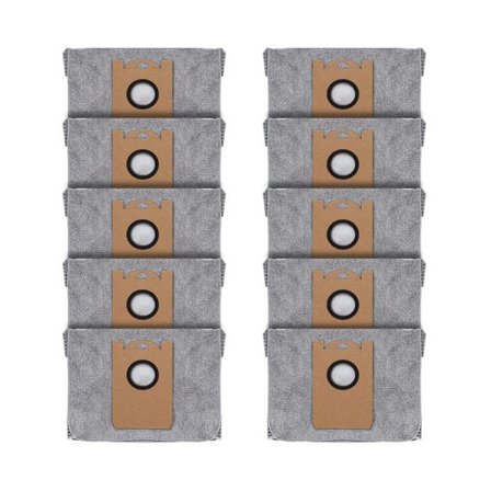 10 kpl pölypussia Eufy RoboVac L35 Hybrid LR30 Hybrid LR20 Auto-Empty Station -pölynimuriin, jossa aktiivihiilikangas