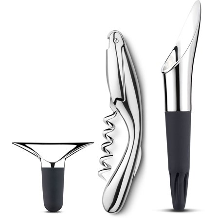 Georg jensen Wine & Bar Vinsæt med 3 dele - Sort og stål | KitchenOne