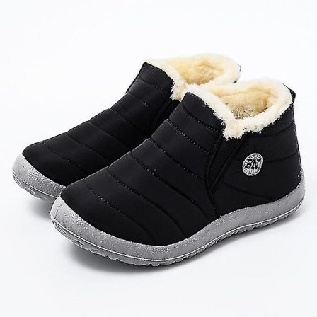 Herrestøvler Lette vintersko for menn Snøboots Vanntett Vintersko Plus Størrelse 47 Slip On Unisex Ankel Vinterstøvler 45