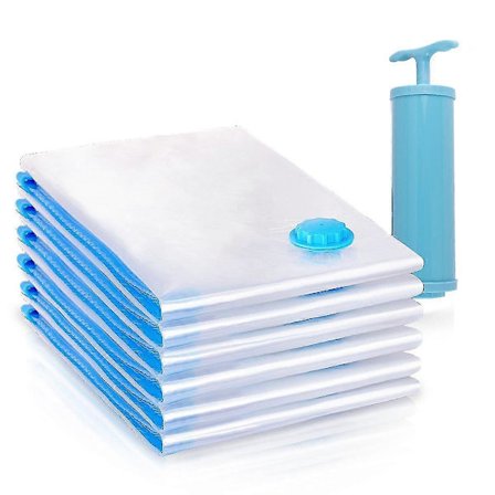 Vacuum med dobbelt lynlåsforsegling, genanvendelig til tøj, dyner, sengetøj, puder