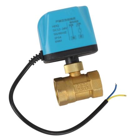 Motorisert kuleventil Elektrisk 2-veis DN25 DC12-24V Industrielt hydraulisk utstyr Tilbehør Normalt lukket