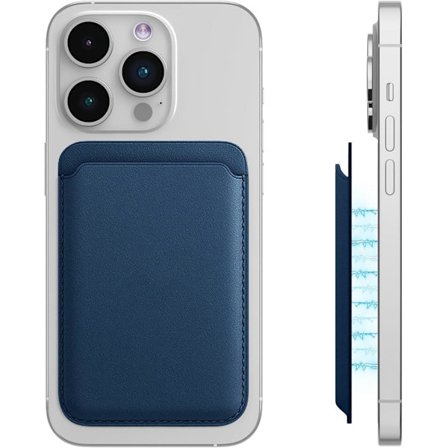1 stk. Magsafe-lommebok Kompatibel med iPhone 12/13/14/15/16 Mini/Plus/Pro/Max, Magnetisk mobiltelefonetui, Vegansk skinn, PU-skinnkort