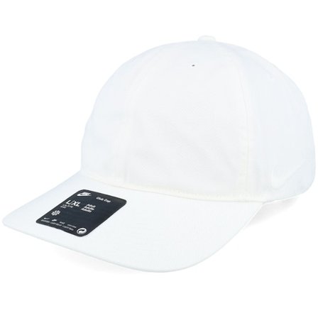 Nike - White unconstructed Czapka Z Daszkiem - Club Flatbill Swoosh Unstructured Sail/Sail Dad Cap @ Hatstore