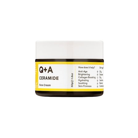 Q+A Ceramide Barrier Defence Face Cream, 50 g - ochronny krem do twarzy z ceramidami