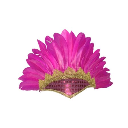 Fjäder Huvudbonad Headpiece ROSE RED ROSE RED Rose Red