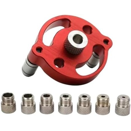 3/4/5/6/7/8/9/10mm Selvsentrerende Vertikal Borejigg Kit, Boreforinger, Rett Hull Puncher for Trebearbeiding, Posi