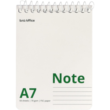 Spiralblokk A7 linjert