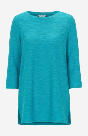 Cellbes of Sweden - Jerseytunika med struktur i turkis til damer i størrelse 34/36