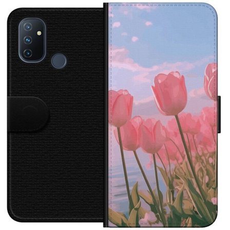 Plånboksfodral till OnePlus Nord N100 med Rosa Tulpaner