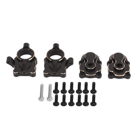 RC Bil Styrekop Messing Aksel Gear Dæksel RC Messing Gear Dæksel Styrekop Sæt til FMS FCX24 1/24