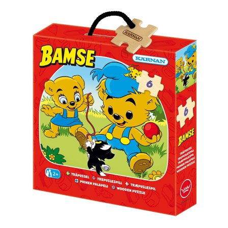 KÄRNAN Träpussel Bamse 6 bitar - Lyreco - Skola och förskola - Lekmaterial - Pussel - Askpussel