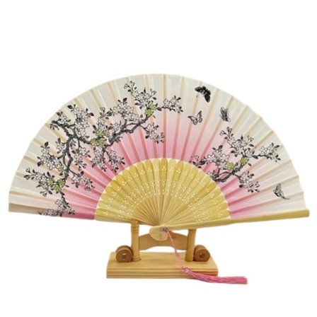 Solfjäder - Fjärilar med blommor [M03] - Rosa