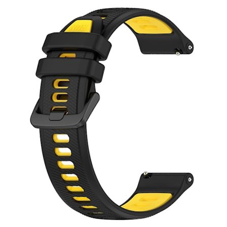 För Garmin Forerunner 965/255/Vivoactive 4/Venu 2 Silikon Armband 22mm Tvåfärgat Klockarmband [db]
