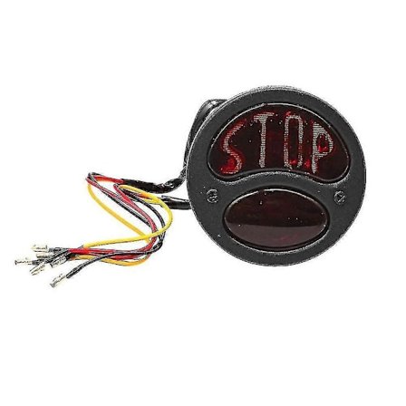 Universal Stop 12v Motorcykel Cafe Racer Retro Rød Baglygte Bremse Baglygte Stoplys Lampe