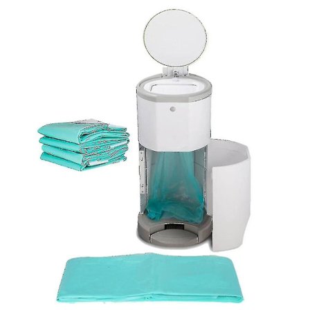 3-pakning med påfyllbare, biologisk nedbrytbare bleieposer for søppelbøtter på 16 liter - erstatningsposer for søppelbøtter til hjem og kjøkken