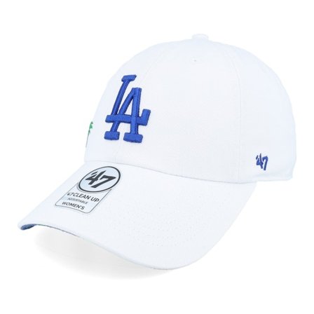 47 Brand - White unconstructed Gorra - Los Angeles Dodgers MLB Confetti 47 Clean Up White/Blue Dad Cap @ Hatstore