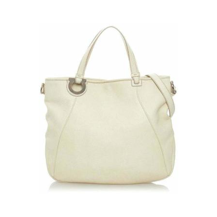 Salvatore Ferragamo Pre-owned Pre-owned Handbags Hvid, Dame Vintage Tasker, Størrelse: ONE Size