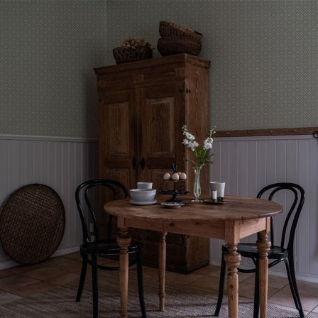 Duro Ingrid 516-03 Tapet Gammelsvenska Klassiker 1850-1950 Grön, Färg & tapeter