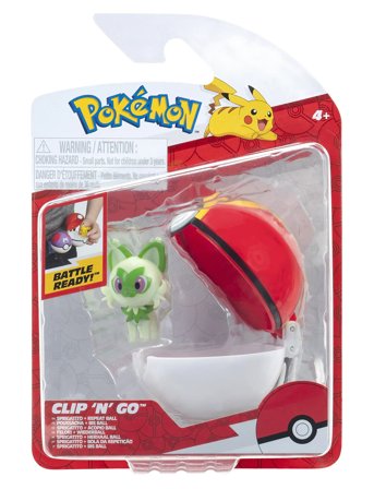 Pokemon Pokemon Clip N Go Sprigatito With Repeat Ball - Multi/patterned - ONE SIZE
