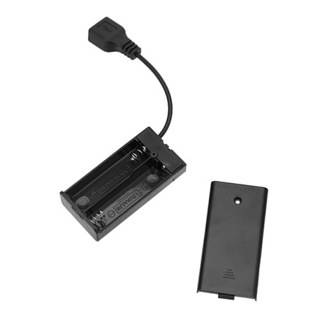 2/3/4/6/8 Paikan AA-paristokotelo Säilytyskotelo USB:llä Led-valon rakentamiseen