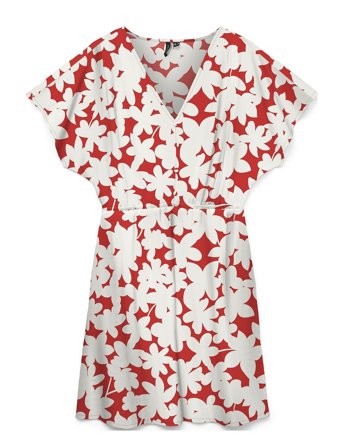 Vero Moda | Vmdicthe S/L V-Neck Short Dress Wvn Ga | S
