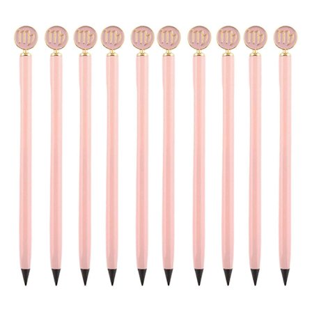 10 st Metall Evighetspenna för Skissning Konst Ritning Skrivning Julstrumpa Fyllmedel Raderbar Metall Evig Penna