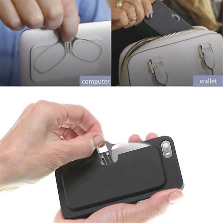 Mini Clip Næse Optik Rilløs Lomme Læse Presbyopiske Briller