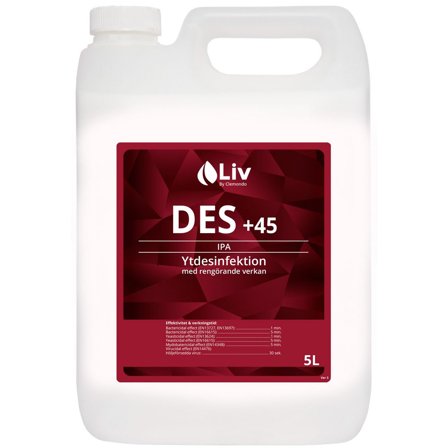 LIV Ytdesinfektion Des +45 5L - Lyreco - Städ och hygien - Desinfektionsmedel - Ytdesinfektion