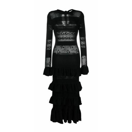 Blugirl Dress , Zwart , Dames , Maat: S Maxi jurken