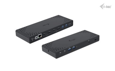 I-TEC dokkingstasjon - USB-C / USB 3.0 / Thunderbolt 3 / Thunderbolt 4 - 2 x HDMI, 2 x DP++ - 1GbE