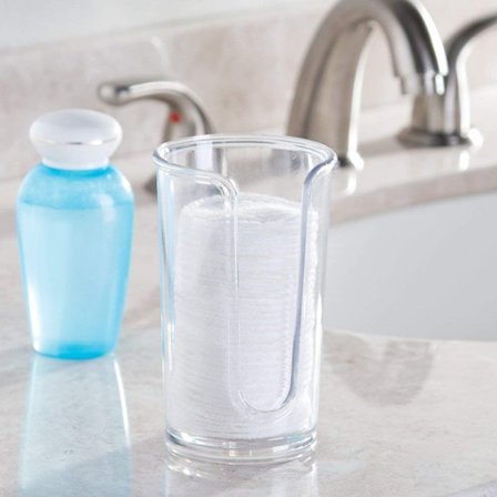 Clarity Cosmetics Make Up Cotton Pads Dispenser, klar