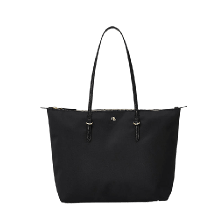 Lauren Ralph Nylon Medium Keaton Tote Handväskor Dam Svart ONESIZE