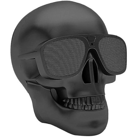 Skull Bluetooth-høyttaler, bærbar trådløs høyttaler med innebygd mikrofon