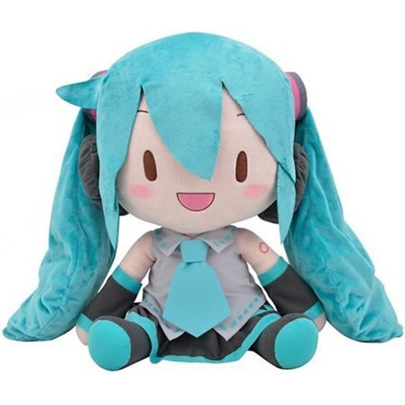 Hatsune Miku plysjleketøy, 34 cm sittende karakter, myk animepute, plysjpute for hjemmet, sofadekoration, sengetøy som gave
