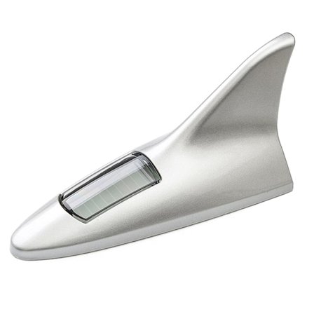 Universal LED Light Car Shark Fin Antenn med solenergi Aut