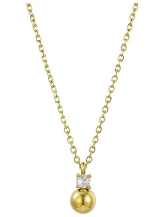 Bud to rose | Stella Bead Necklace Silver | ONE SIZE