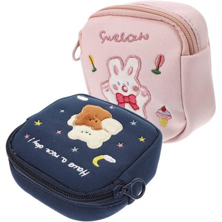 2 kpl Saniteettisuojien Säilytyspusseja Matkalle Kuviollinen Kuukautissiteiden Säilytyspussi