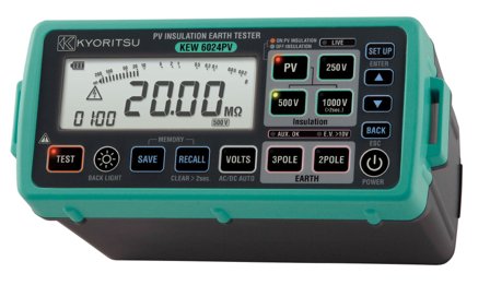 Kyoritsu 6024PV Isolasjonsmåler for solcellestrenger, Måleinstrumenter