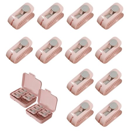 12-pack nålfria täckesklämmor: Sängklädesklämmor, nålfria täckesklämmor, anti-rörelse lakan klämmor (rosa)
